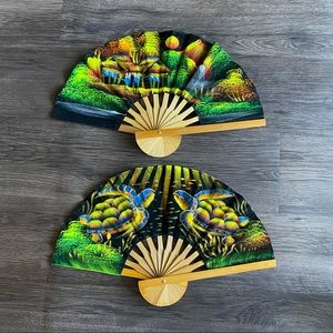 Hand fans for decor